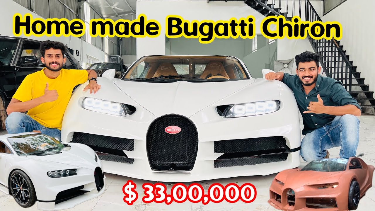 Home made Bugatti Chiron $8M കളിമണ്ണ് കൊണ്ട് ഉണ്ടാക്കിയ super car
