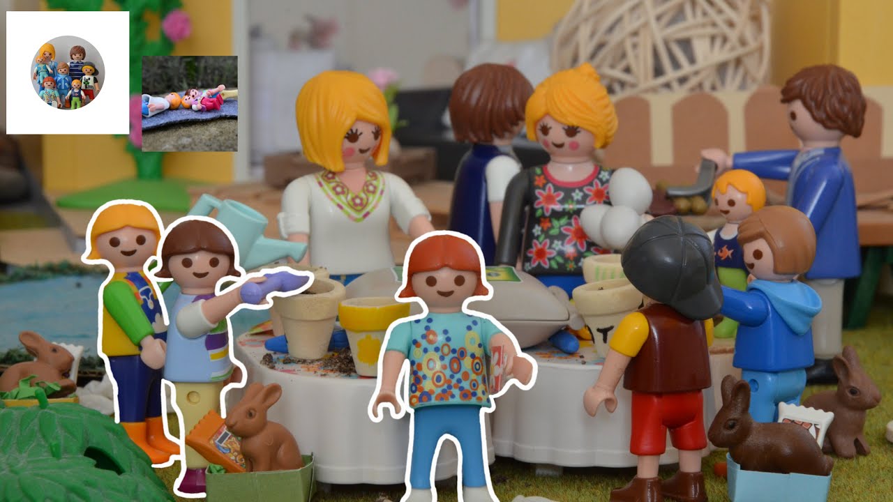 Ostern 2024 mit Familie Bienchen 🐰// Blumen pflanzen & Eiersuche🌱// Playmobil Film deutsch