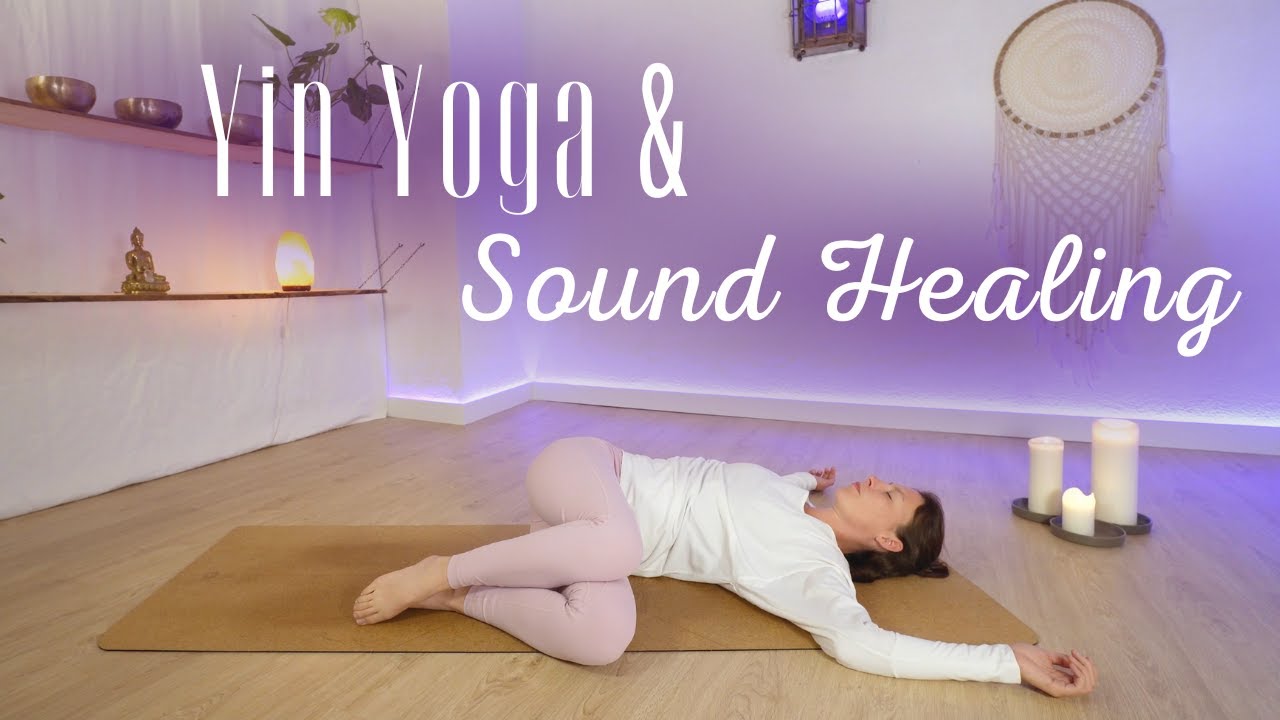 Yin Yoga and Healing Music | Full body stretch and relaxation | 15 min