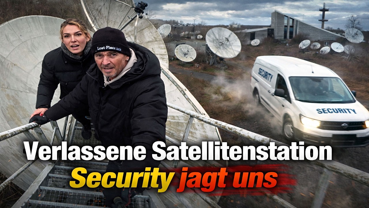 Verlassene SATELITENSTATION 👮&zwj;♀️🚨😲 Sie suchen und jagen uns ALARM wurde ausgel&ouml;st 🚨😱
