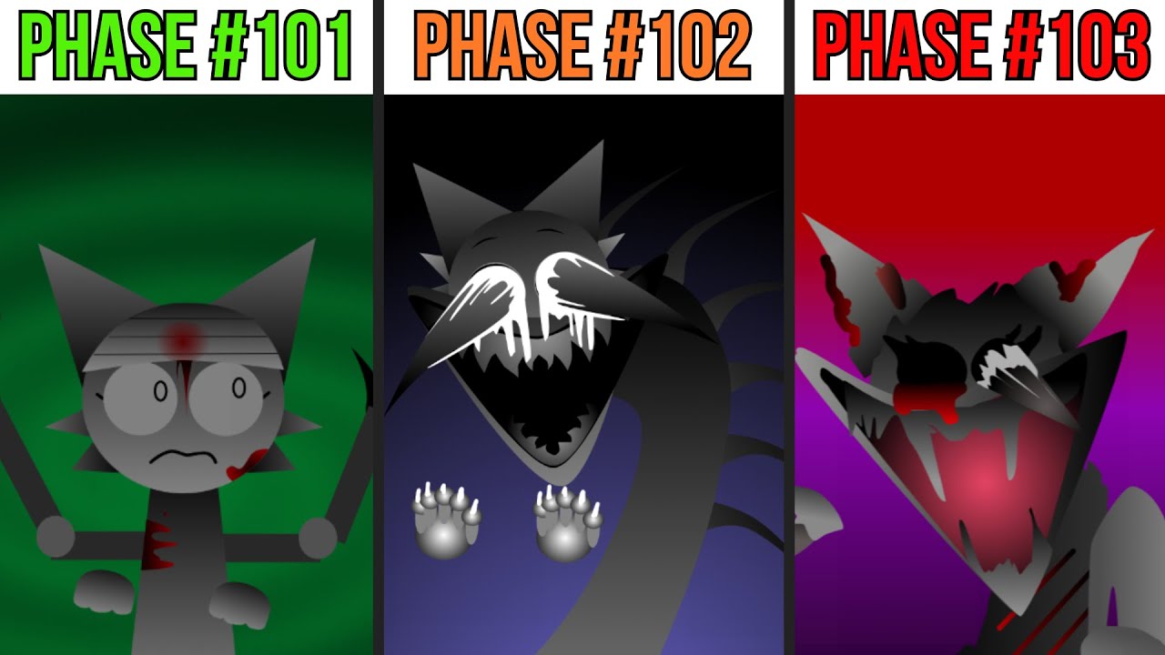 Phase 101 VS Phase 102 VS Phase 103 in Incredibox Sprunki