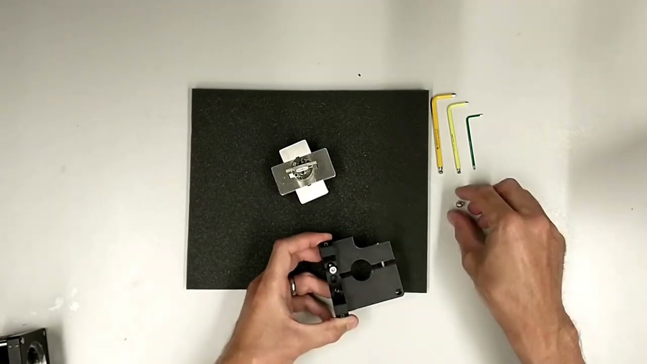 Mounting Thorlabs galvo mirror and heatsink for Benchtop mesoSPIM excitation arm.