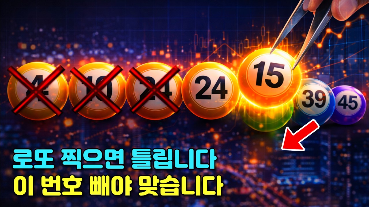 로또 번호 찍으면 틀립니다&hellip; 이 5개만 빼면 확률이 거의 2배 됩니다 #로또 #로또AI #로또당첨 #동행복권