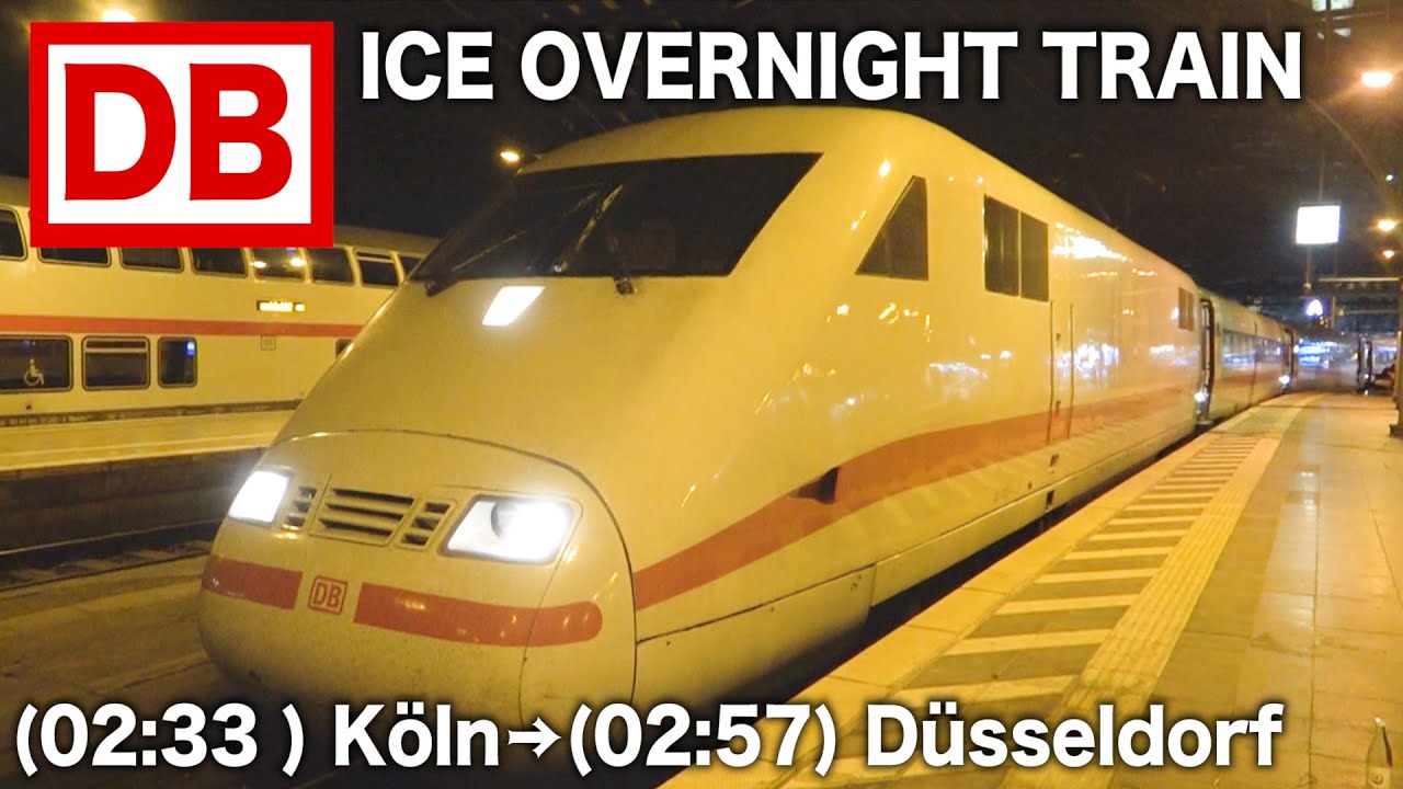 🇩🇪Riding Germany's Amazing High-Speed Overnight Trains (Düsseldorf⇆Köln) || Deutsche Bahn ICE