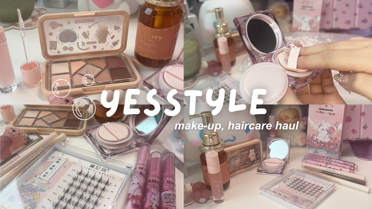 YesStyle haul 💗 beauty haul | make-up | aesthetic | pinterest girl | coquette