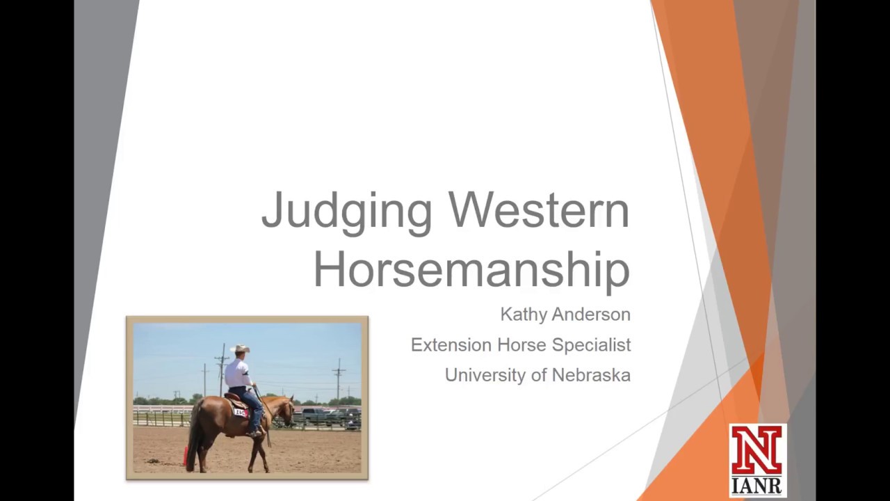UNL Horse Judging - Western Horsemanship