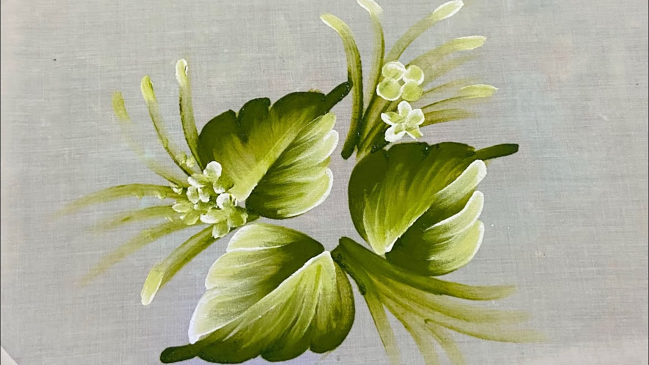 Aprenda a pintar folhas e arabescos