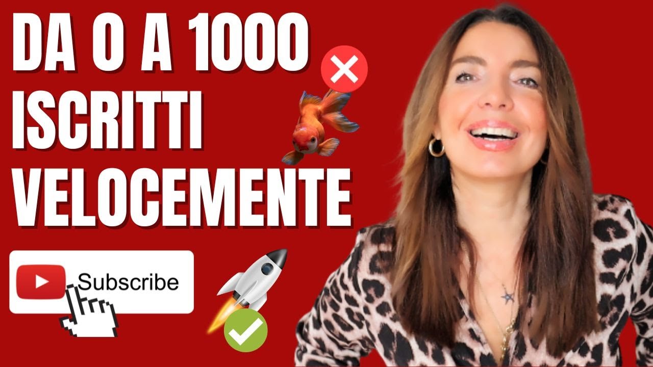 DA 0 A 1000 ISCRITTI in 3 MESI: come crescere VELOCEMENTE su YOUTUBE