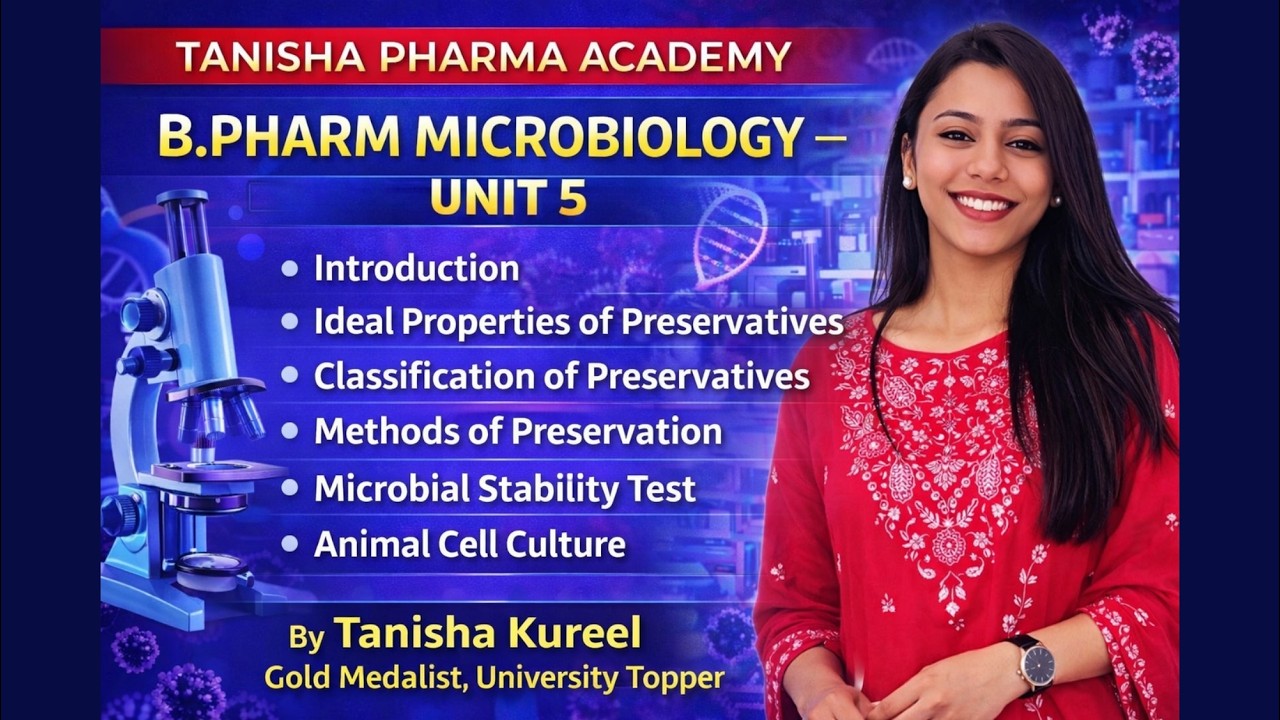 B.Pharm Microbiology Unit 5 Part - 2 | Preservatives & Their Evaluation | Microbial Stability Test