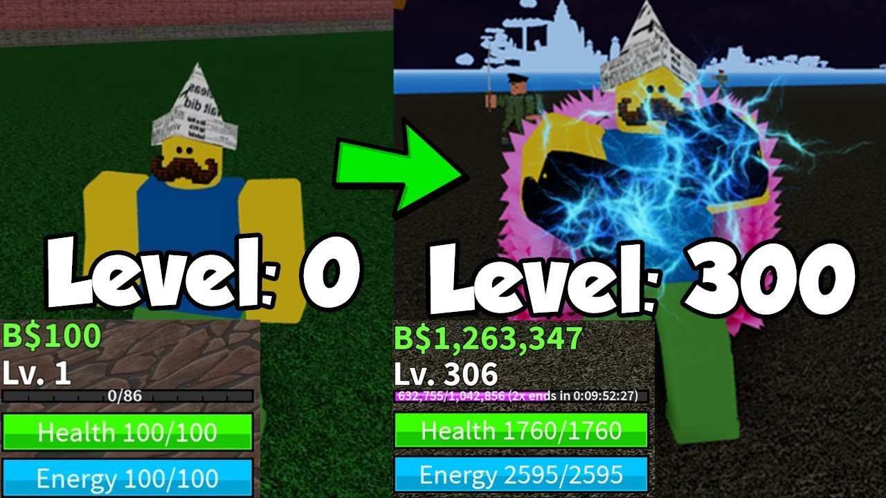 I Reached Level 300! Defeat All Bosses - Blox Piece