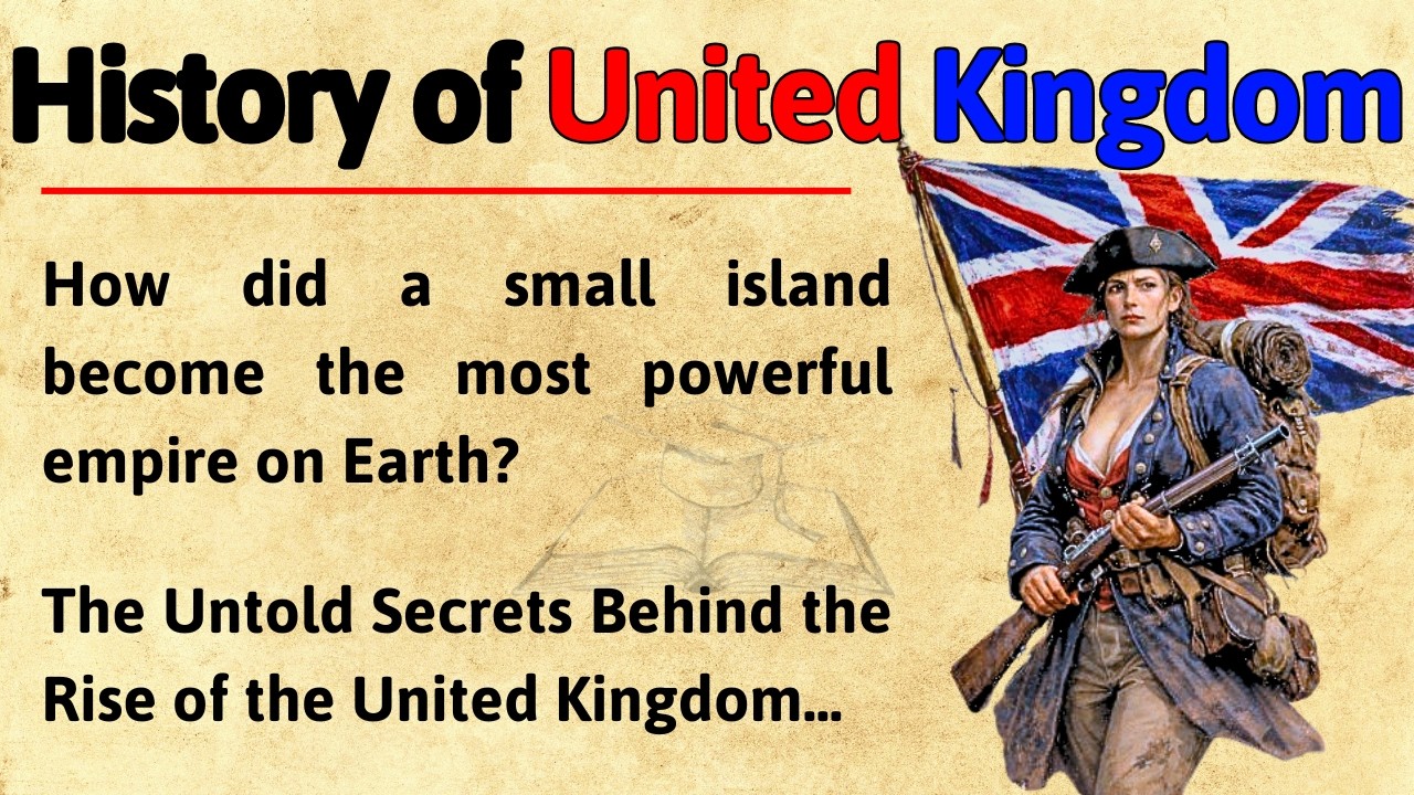 History of United Kingdom 🇬🇧👑 ||  Learn English Through Story Level 3 📖 || Graded Reader 🎧📚