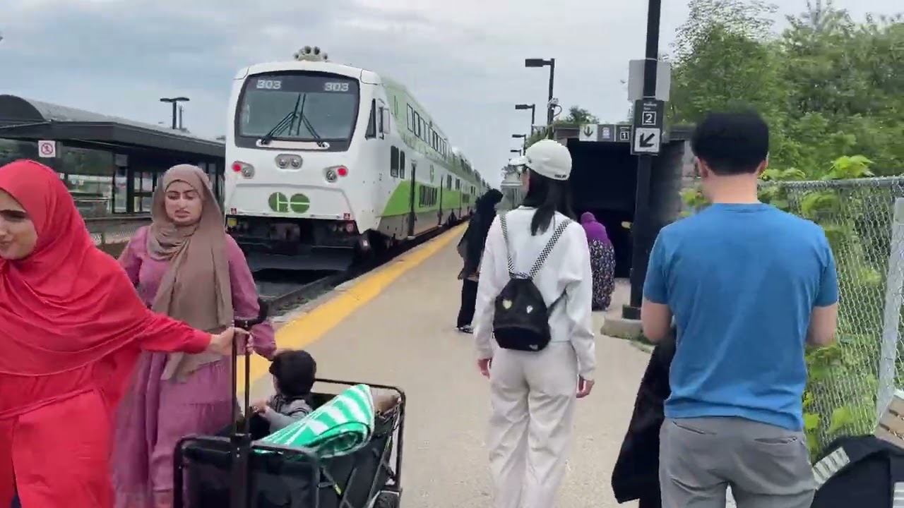 Arriving to Rouge Hill GO Train Station - Toronto Canada June 21, 2025
