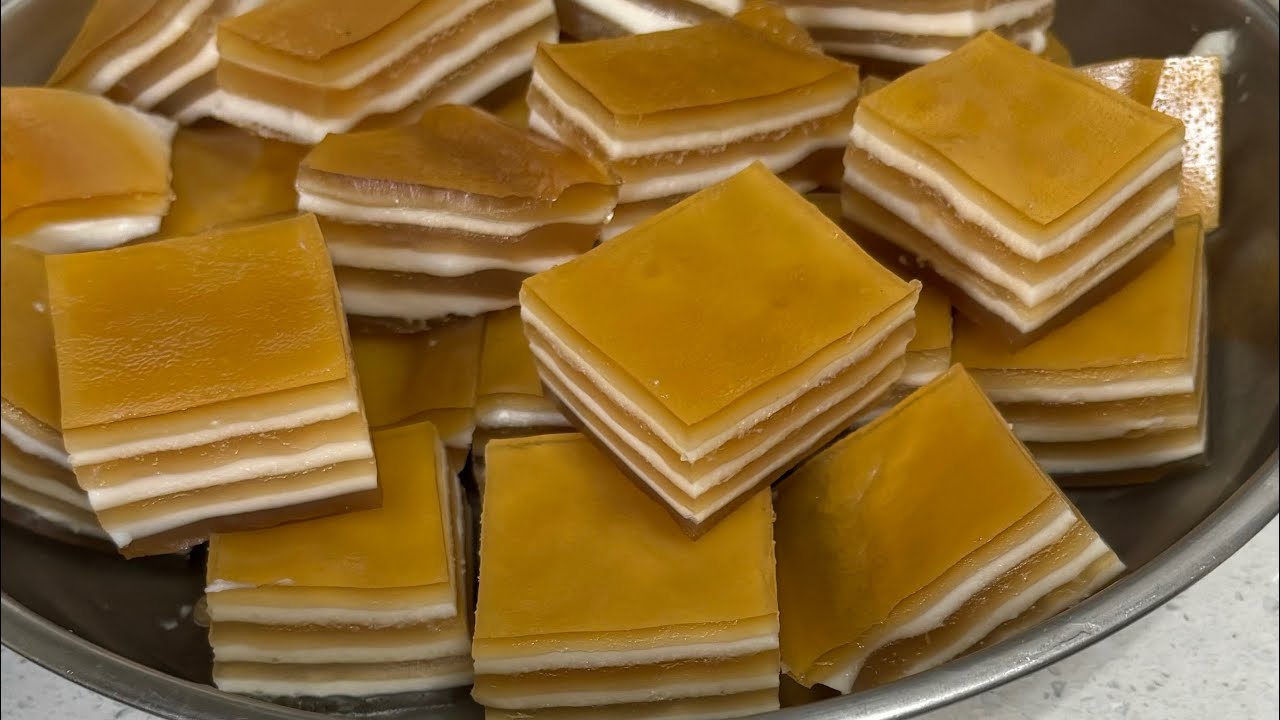 How to Make Layered Water Chestnut Cake (怎样做双色马蹄糕）