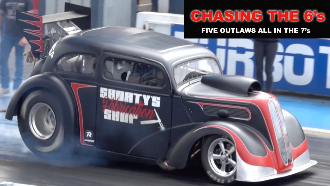 CHASING 6's - FIVE OUTLAW ANGLIA CARS GETTING CLOSER