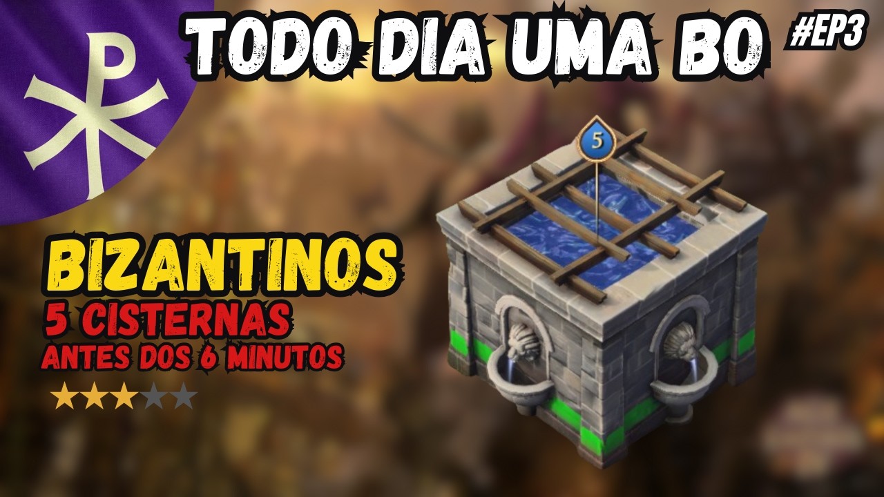 5 Cisternas Antes dos 6 Minutos! Build de Bizantinos