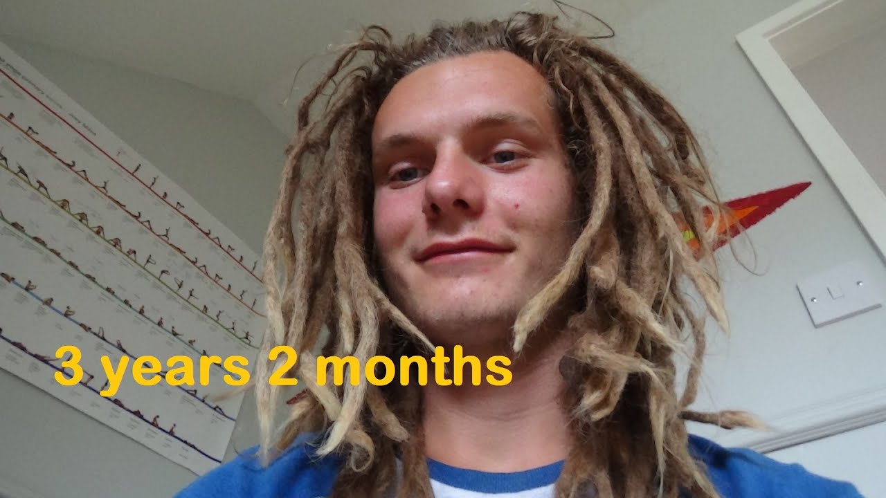 3 years 2 months of freeform dreadlock growth