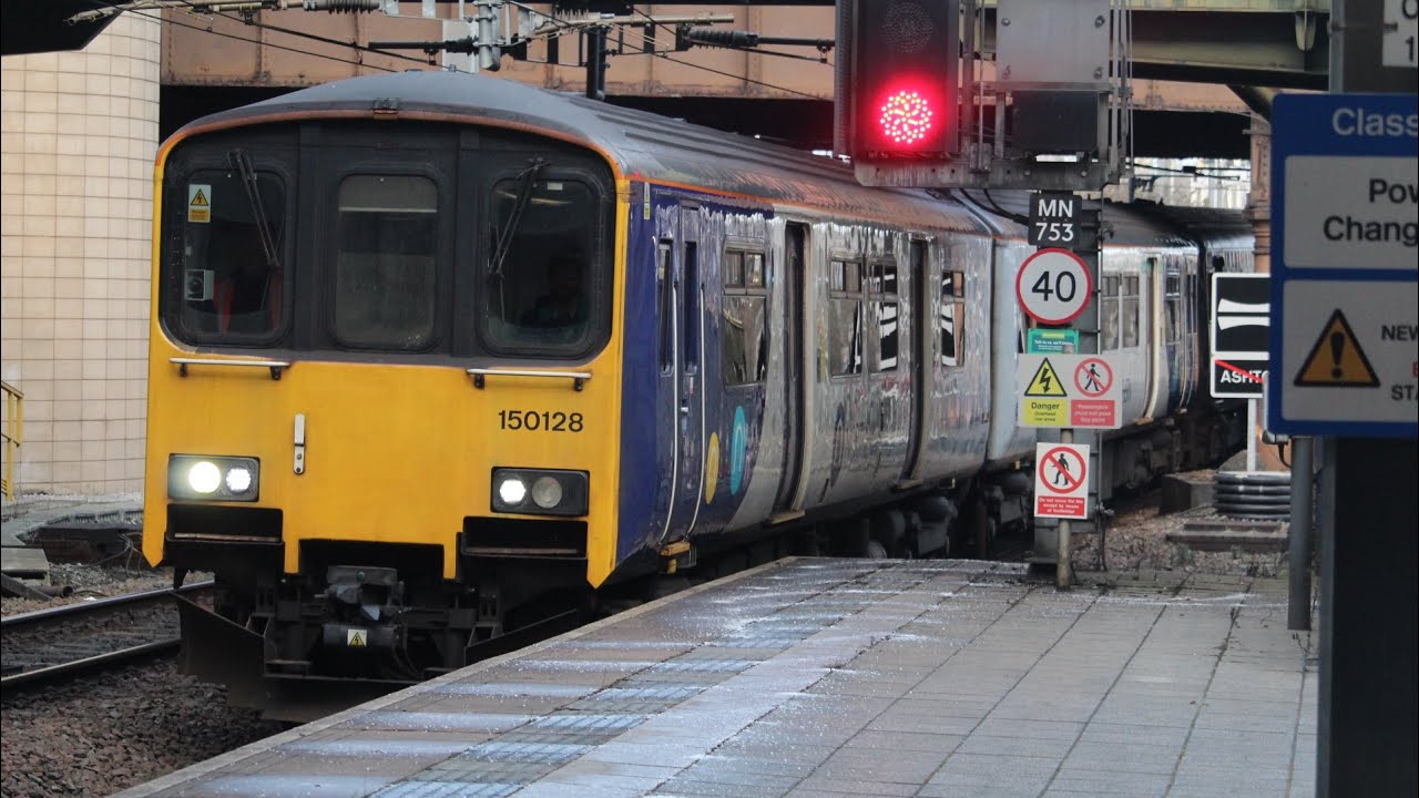 150128 & 156417 arriving at Manchester Victoria