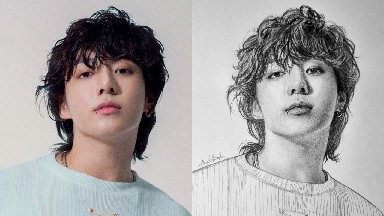 How to draw BTS Jungkook using Loomis Method || Step by Step tutorial