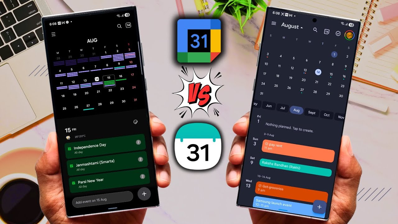 Samsung Calendar Vs Google Calendar - Which One is Better ?