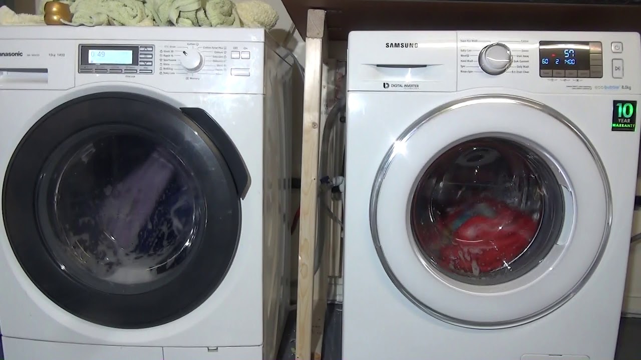 Wash Race No.95 : Panasonic Quick 50 vs Samsung Daily 60 minute Wash