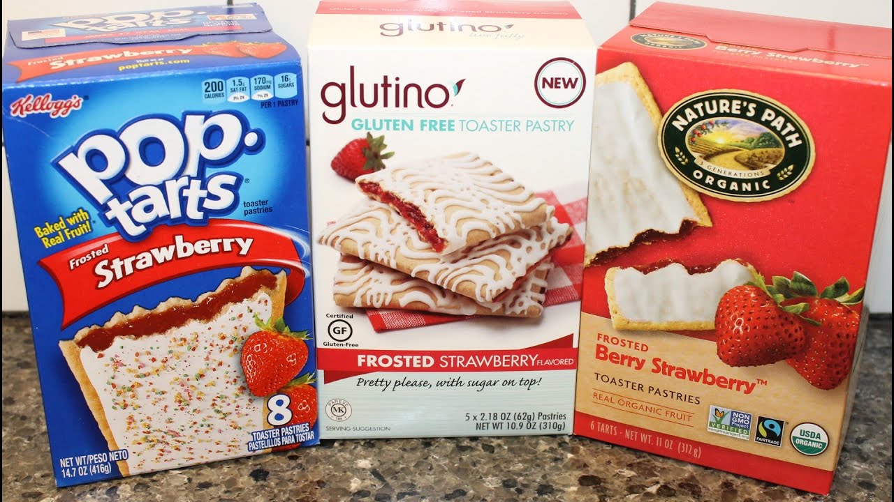 Pop Tarts vs Glutino Vs Nature’s Path Blind Taste Test – Frosted Strawberry