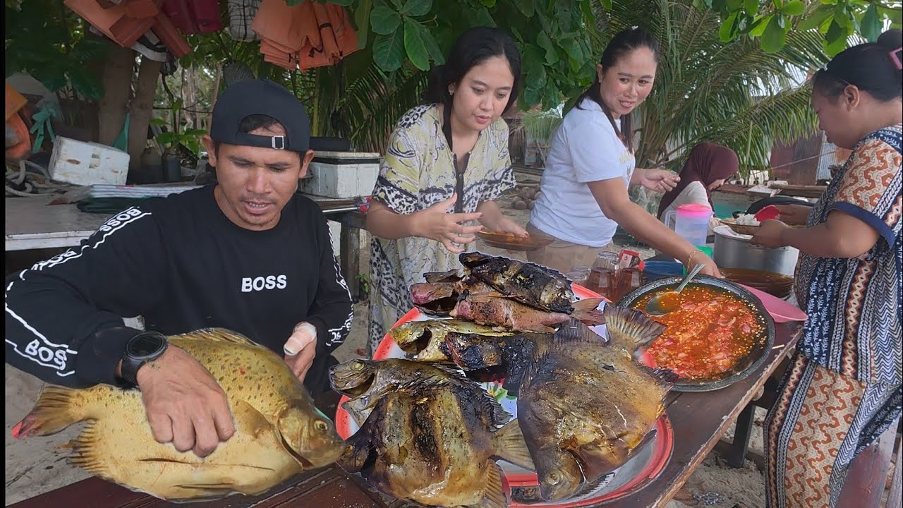 berkunjung ke pulau wisata makan ikan sepuasnya bersama sabcriber dan teman teman