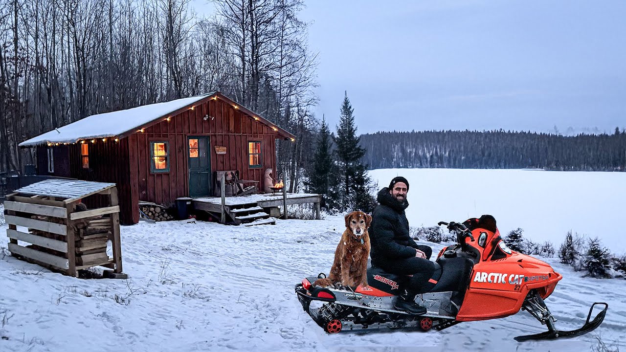 Escaping BRUTAL COLD at a Remote Cabin in the Northwoods