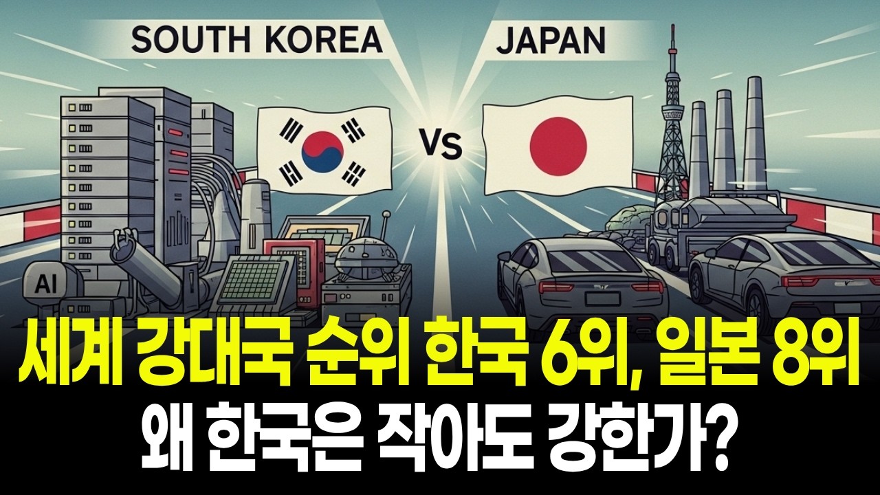 세계 강대국 순위 8위 일본 재끼고 한국 6위! 한국이 앞선 당연한 이유들!