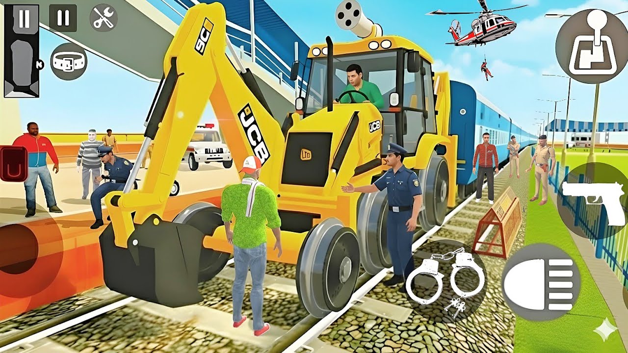 Franklin Ne JCB Wali Train💥Purchase krli🚂 Indian Theft Auto Simulator🤩Railway station Update 🎉 