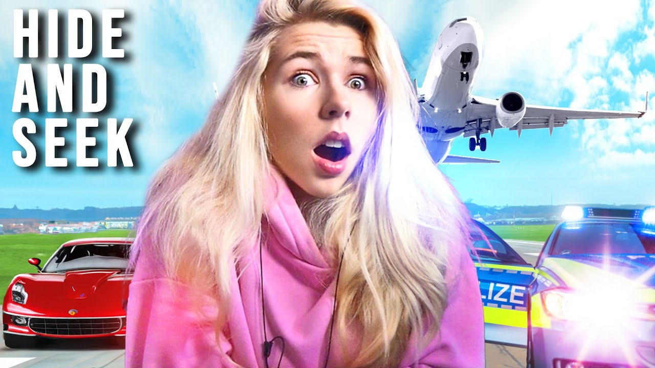 XXL HIDE AND SEEK auf einem FLUGHAFEN