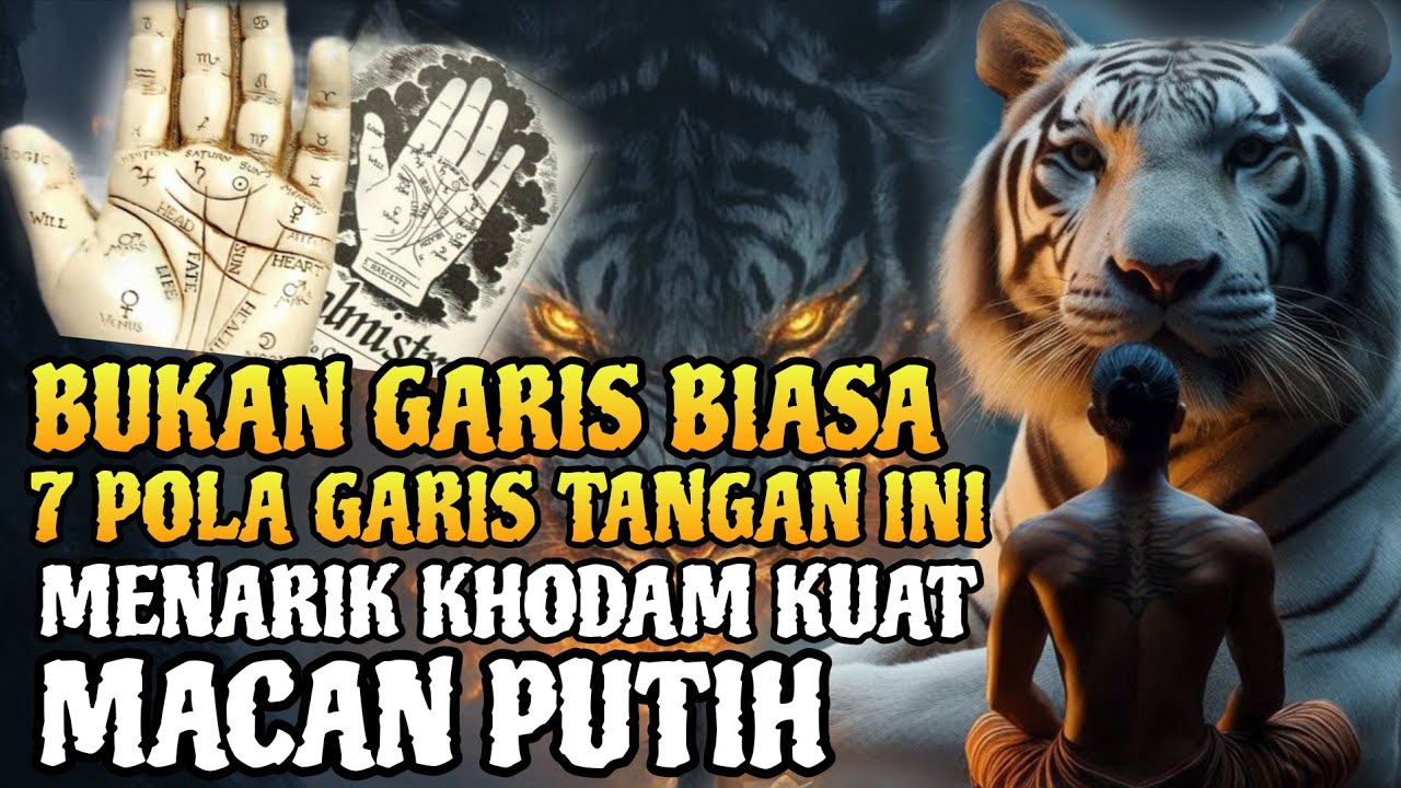 Hanya Orang Tertentu yang Punya 7 Garis Tangan Ini❗Dipilih Khodam Macan Putih
