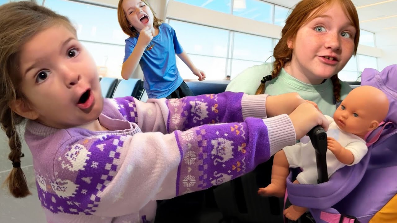 SURPRiSE TRiP to ______!! Adley Niko & Navey skip school for a Magic Moment, new Forever Friend Baby