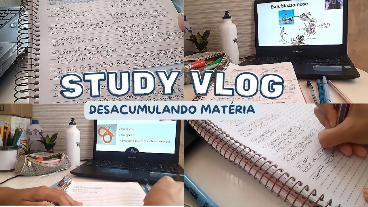 STUDY VLOG I Desacumulando matéria, motivação + dica de curso