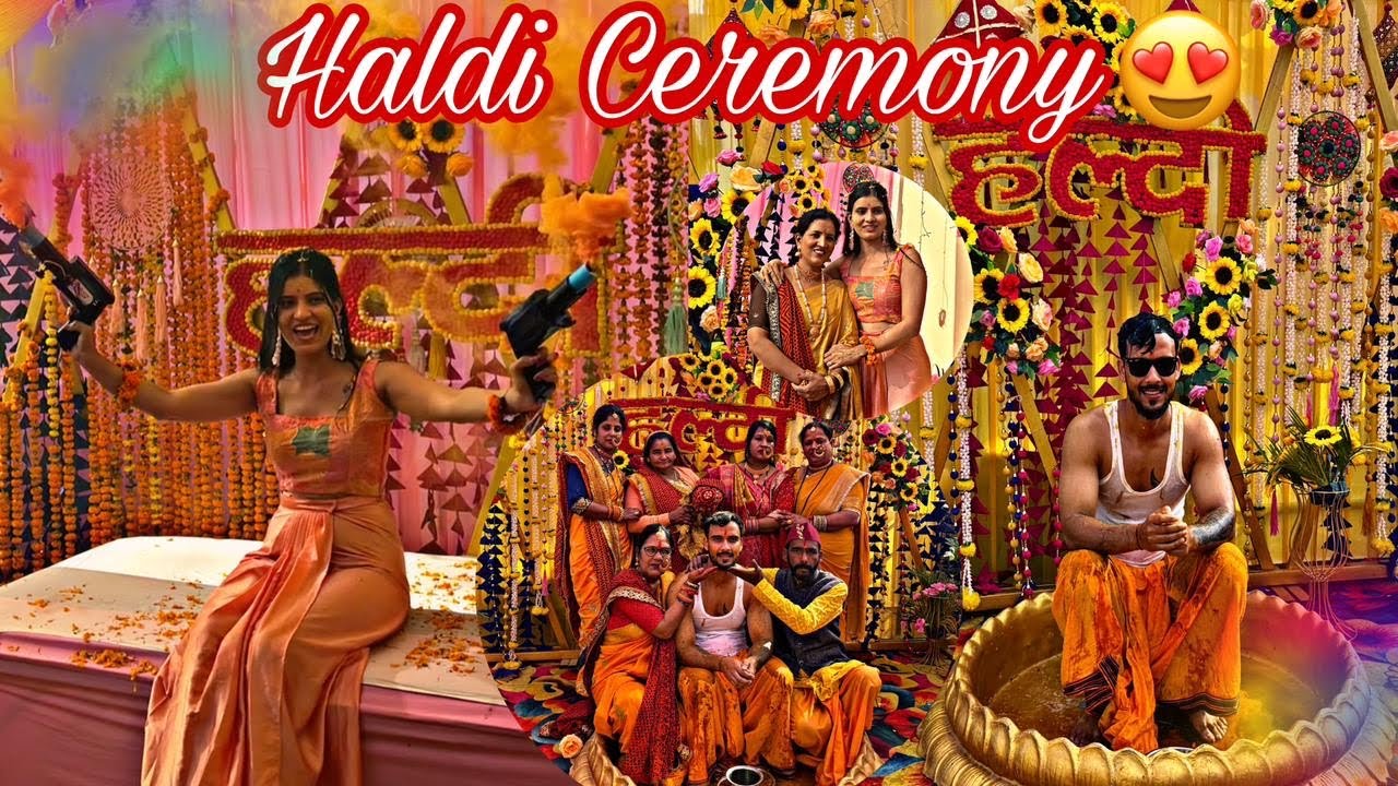 Finally Soumya or Meri Haldi Ho Gayi 😍 Haldi Ceremony ❤️