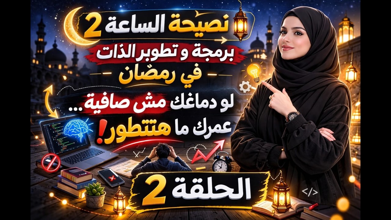 الحلقة 2 🔥 نصيحة الساعة 2 | إزاي تطور نفسك كمبرمج في رمضان؟