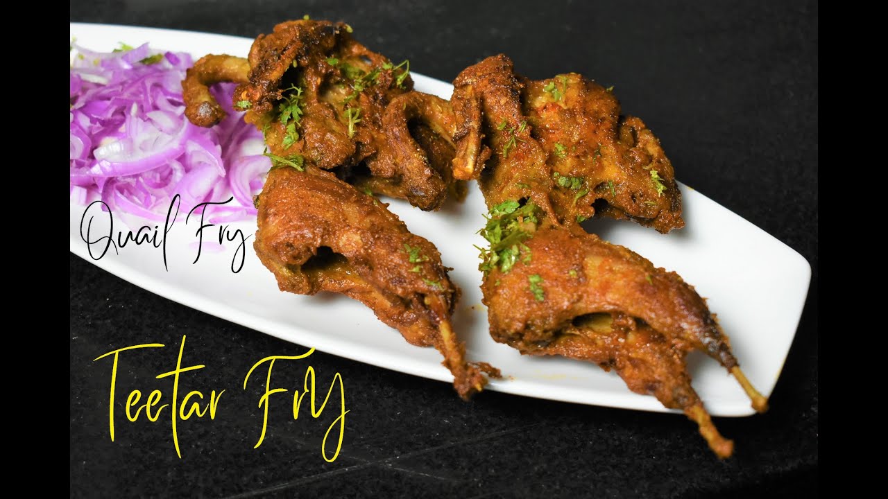 Tasty fried Teetar bird │marinated quail │तीतर फ्राई रेसिपी