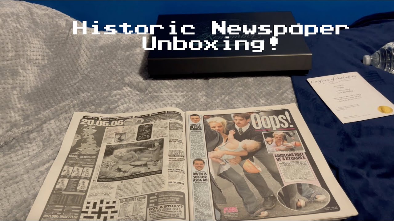 Historic Newspaper Unboxing