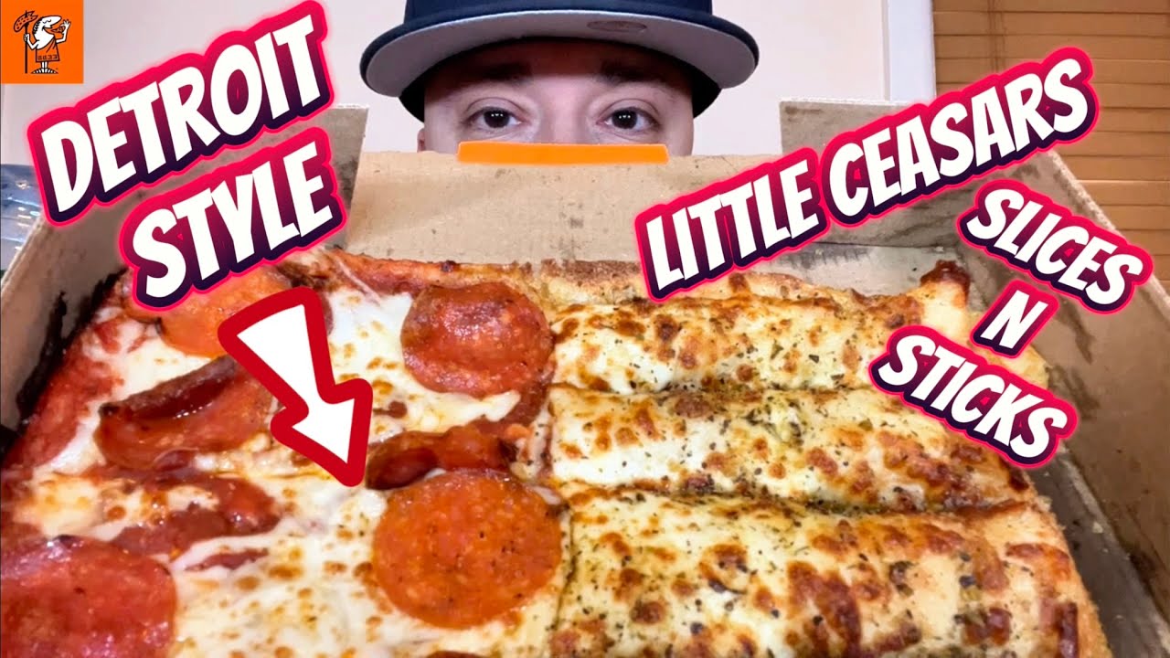 Little Caesars® Detroit Style Slices N Sticks™ & Stuffed Crazy Bread™ #food #review #foodie