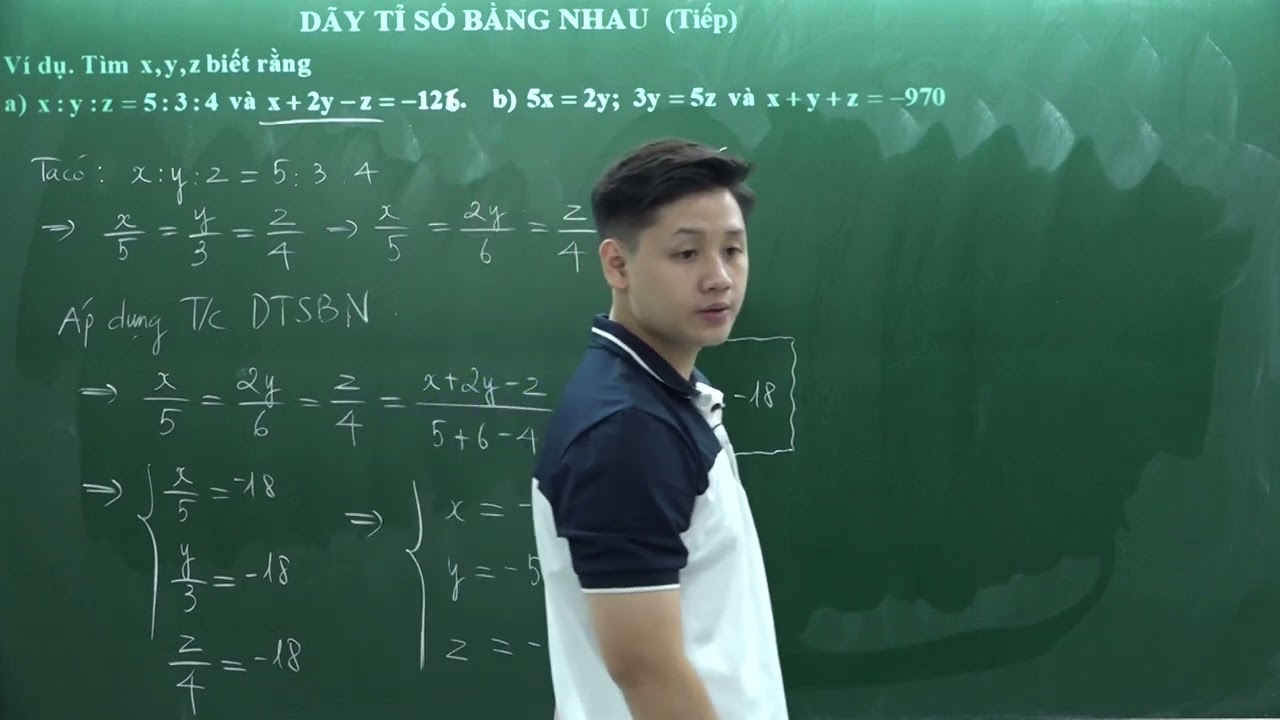 Toán lớp 7 - Tính chất dãy tỉ số bằng nhau (Tiếp theo) - Thầy Lê Ngọc Diên