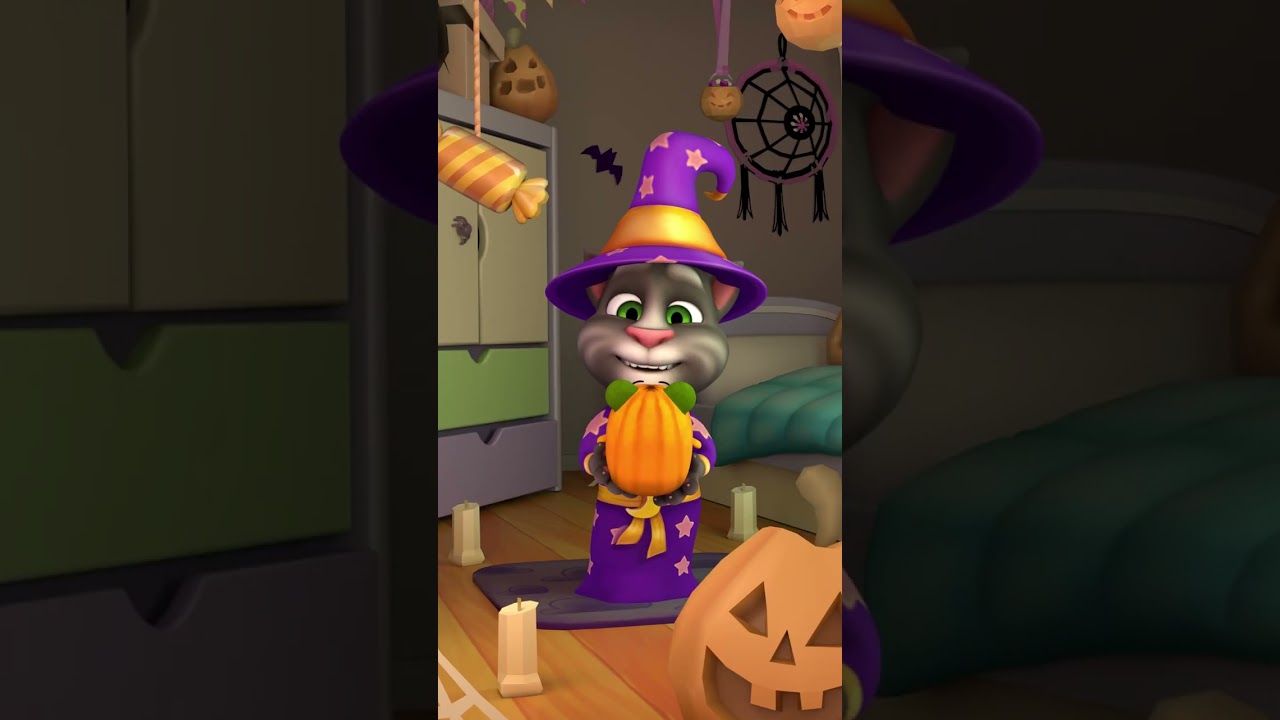 Magia de Dia das Bruxas 🤩🪄🎃 Talking Tom #Shorts