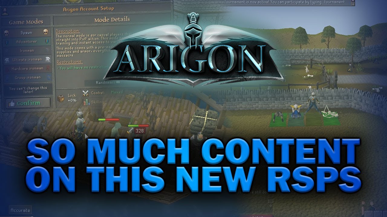 This NEW RSPS has so much content! *Server showcase* + Giveaway [Arigon RSPS]