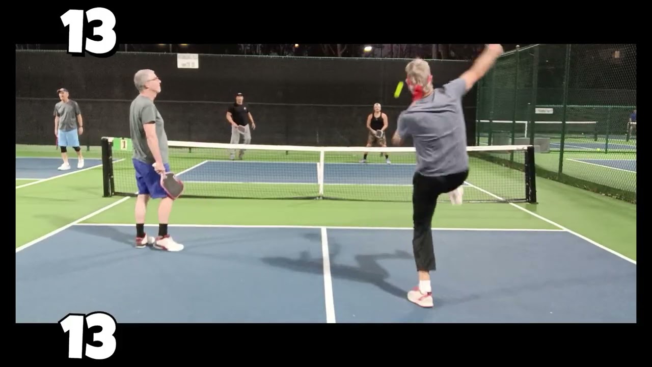 Pickleball Men's Doubles Social / Rec Play. Tristan & Chip vs Joel & KC