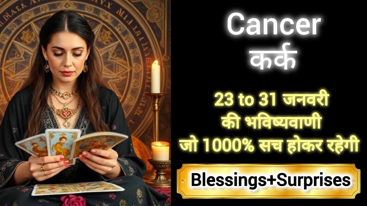 CANCER 🎖️🏆 कर्क राशी 23 to 31 जनवरी 2026 🎊💯 KARK Rashi JANUARY 2026🌹🔮 #cancer #viralvideo #tarot