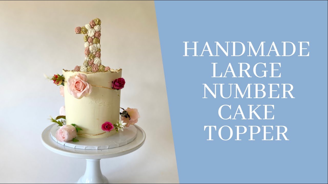 Large Number Cake Topper