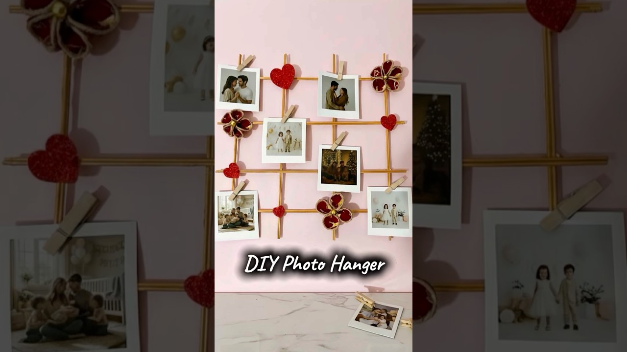 Cutest DIY Photo Hanger You Can Easily Make at Home 
