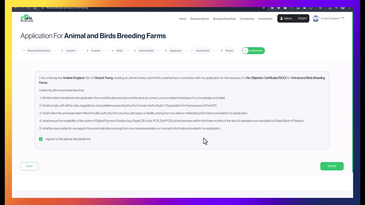 How to apply for Wildlife Breeding Farm Registration on eBiz Portal