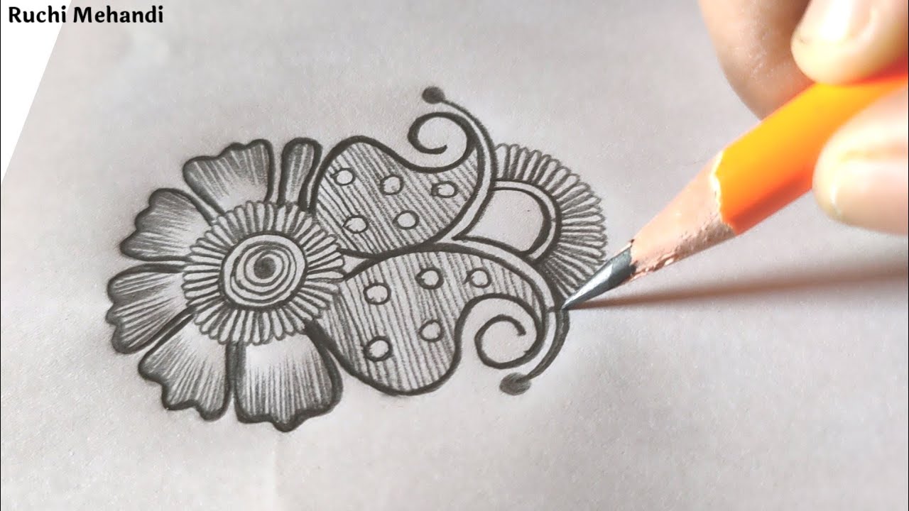 Arabic Mehandi Design | Pencil Shading Mehandi Design For Hand's | Ruchi Mehandi 2021
