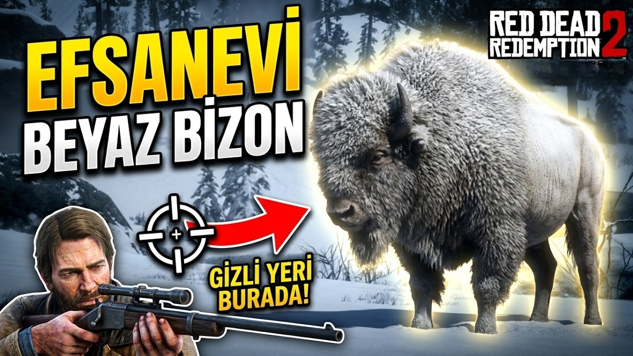 EFSANEVİ BEYAZ BİZON / LEGENDARY WHITE BISON - RED DEAD REDEMPTION 2