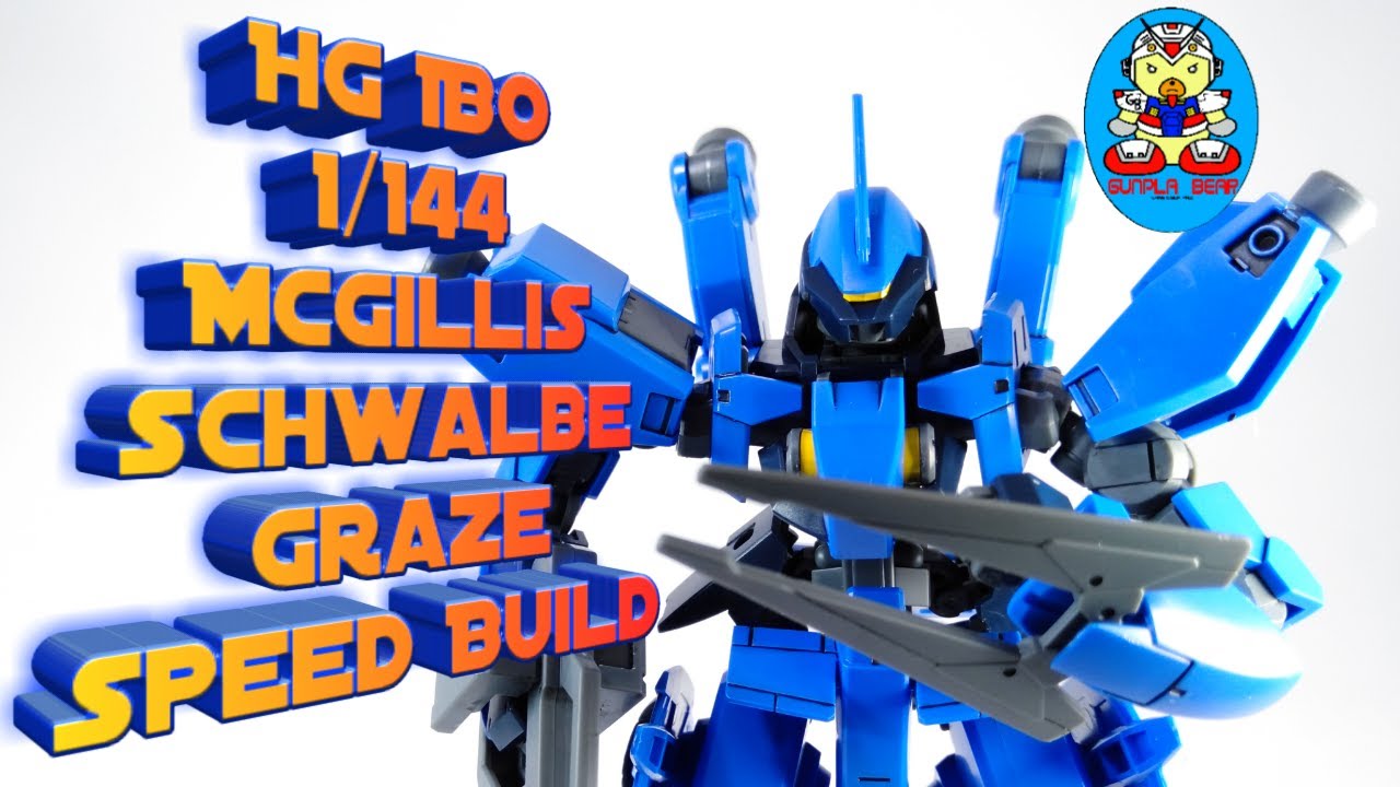 HG 1/144 MCGILLIS SCHWALBE GRAZE SPEED BUILD : IRON BLOODED ORPHANS MOBILE SUIT GUNDAM
