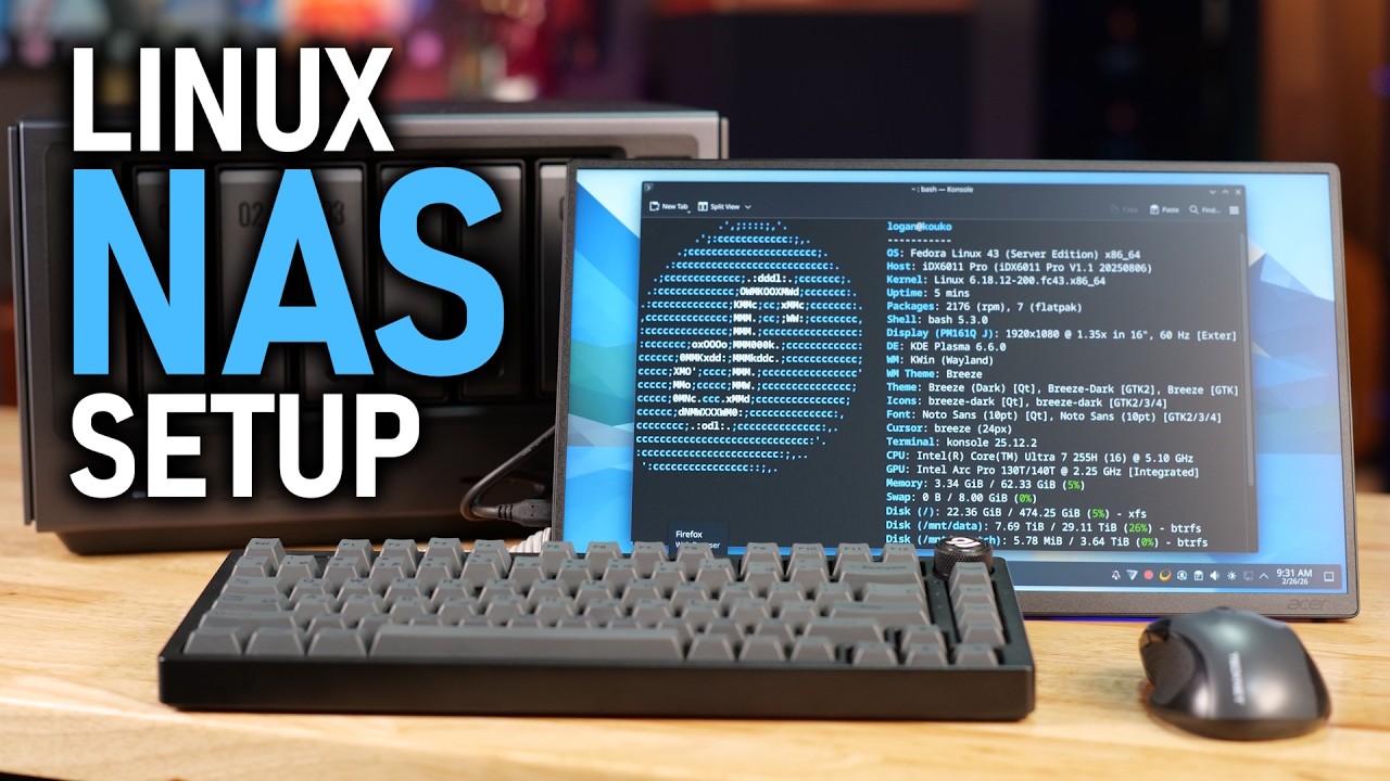 Вам не нужны TrueNAS или unRAID! Как я настроил NAS на чистом Linux.